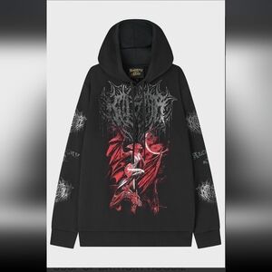 Killstar Black and Red Gothic Hoodie